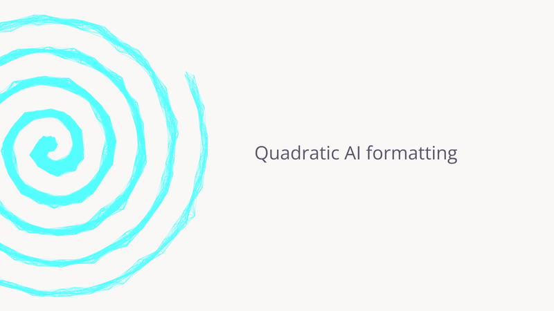 AI formatting tool.