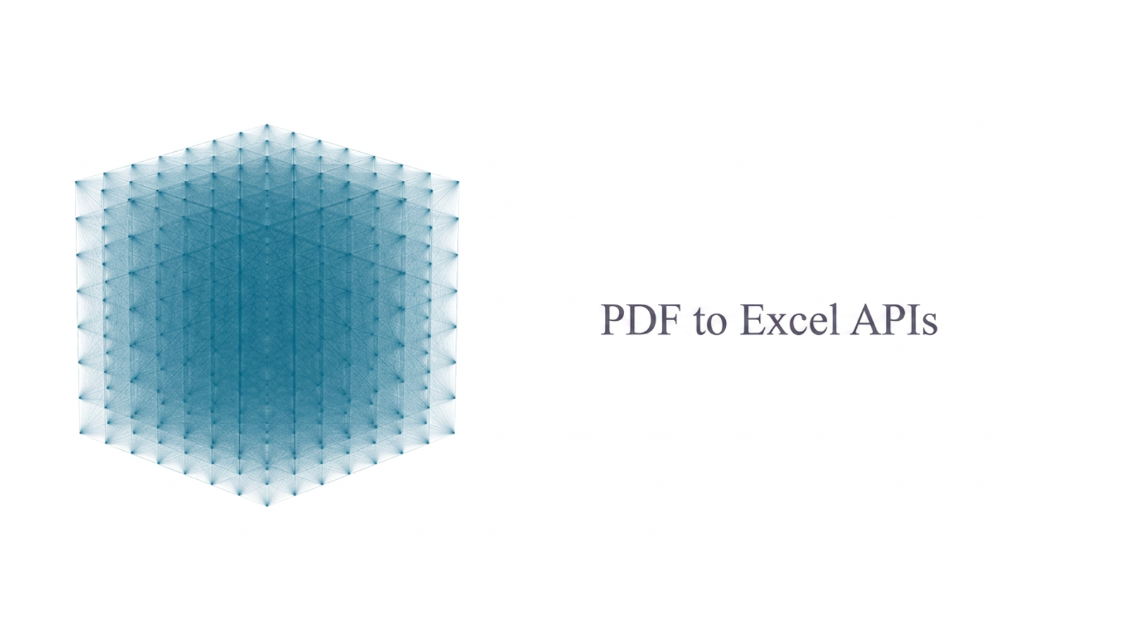PDF to Excel API tools.