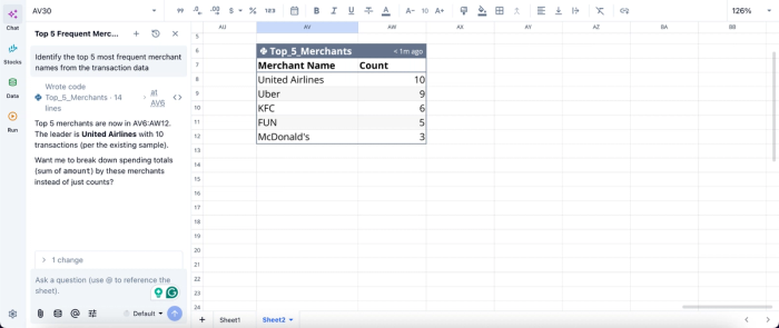 Data analysis in Quadratic, alternatives to monarch money