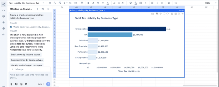 Visualizing spreadsheet for taxes in Quadratic