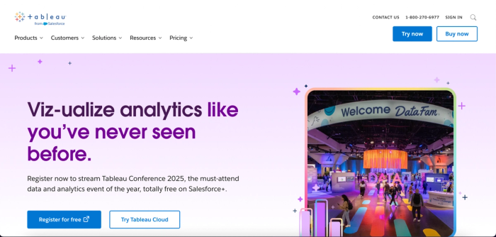 Tableau: interactive data visualization software
