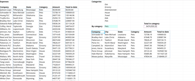 Screenshot for the file “Business Expense Tracking Template”