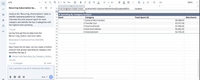 How to make a budget spreadsheet app in Quadratic