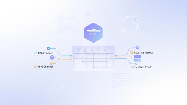 An abstract, modern SaaS hero image depicts interconnected geometric shapes and soft gradient fields, symbolizing the rigorous data structure and formula accuracy required for a reliable operational performance report.