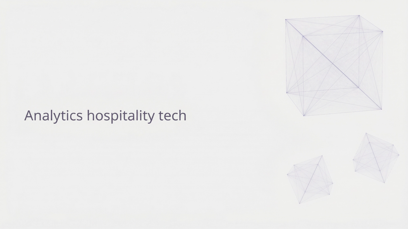 Analytics hospitality tech.