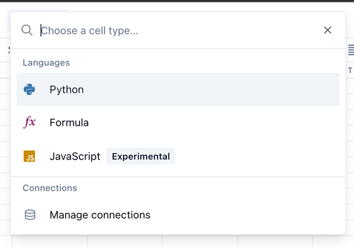 Quadratic code editor pop-up