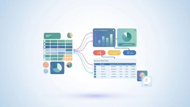 An abstract design featuring layered geometric planes and soft gradient transitions, illustrating the dynamic filtering and analysis of complex tabular data for horse racing data analytics, with subtle indications of interactive controls and calculated outcomes.