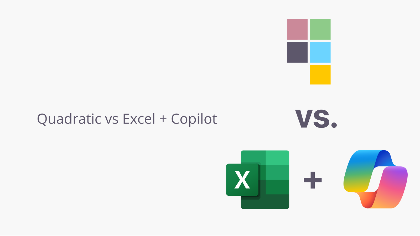 Quadratic vs Excel and Copilot in the Excel world championship.