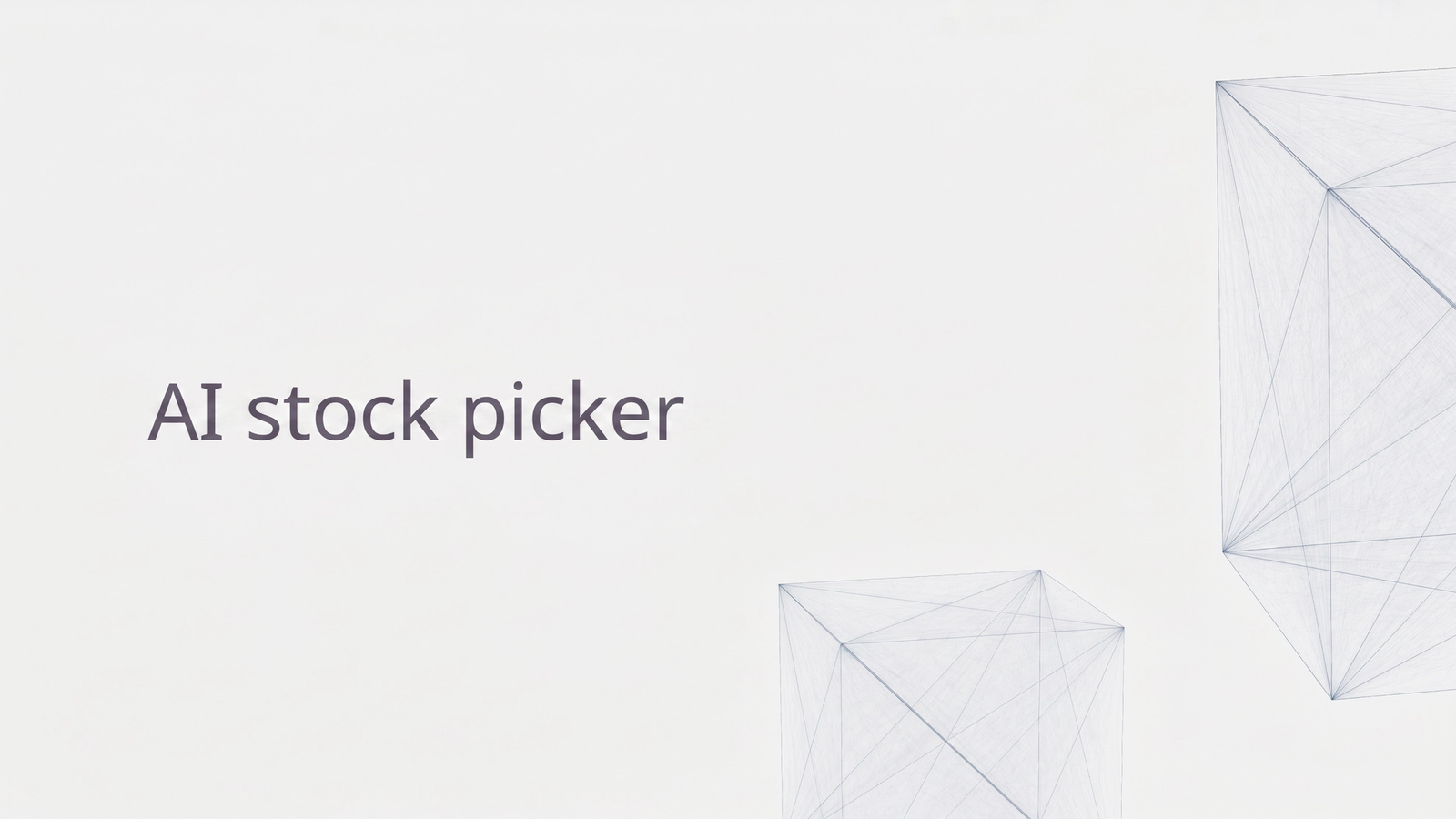 AI stock picker.