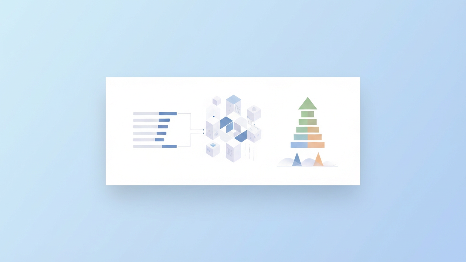 A clean abstract design shows interconnected geometric planes with subtle gradient shifts, illustrating the intricate data flows and comparative layers essential for effective tax analysis.