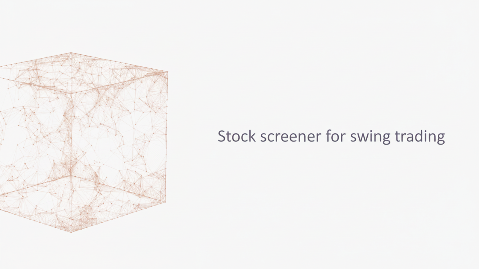 Stock screener for swing trading.