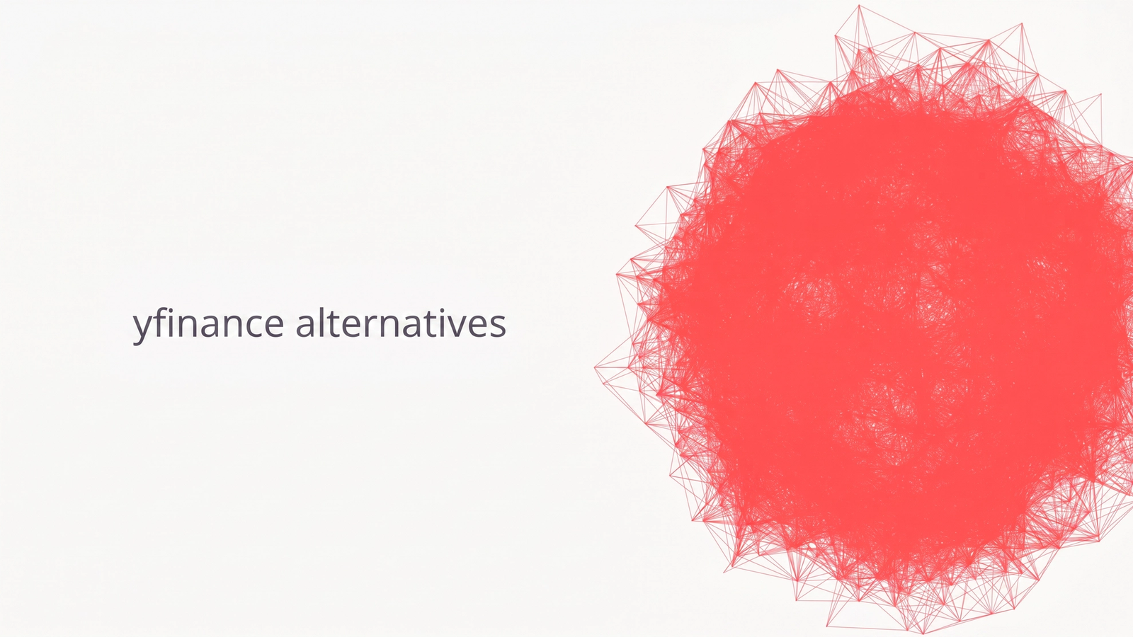 yfinance alternatives.