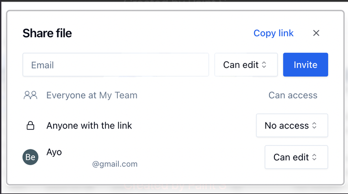 Sharing a product analytics file in Quadratic