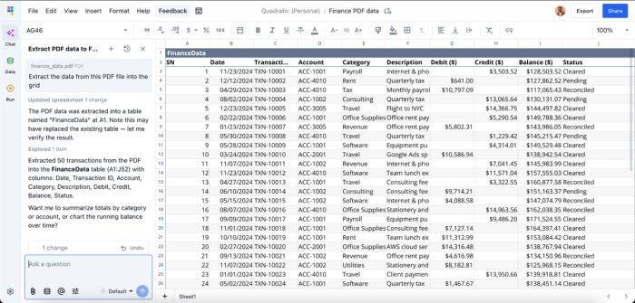 how to convert pdf to excel spreadsheet