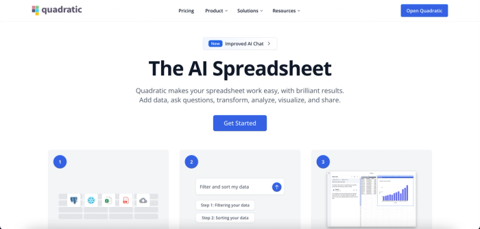 Quadratic: AI data transformation tool