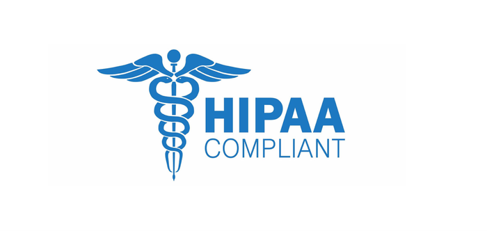 HIPAA compliance badge.