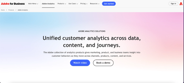 Adobe Analytics: enterprise predictive analytics platform