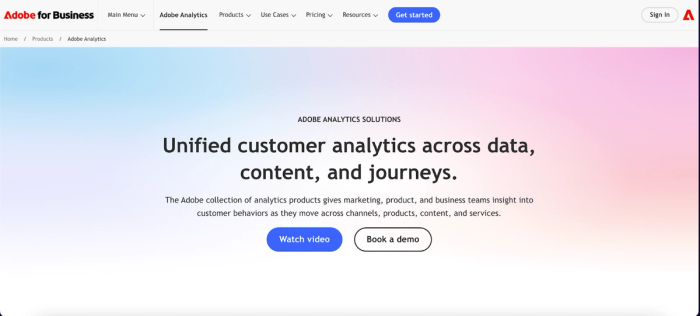 Adobe Analytics: enterprise predictive analytics platform