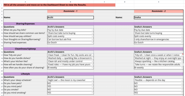 Screenshot for the file “HomeMates: Roommate Compatibility Quiz”