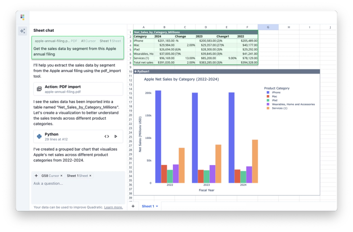 Extracting data from PDF in Quadratic.