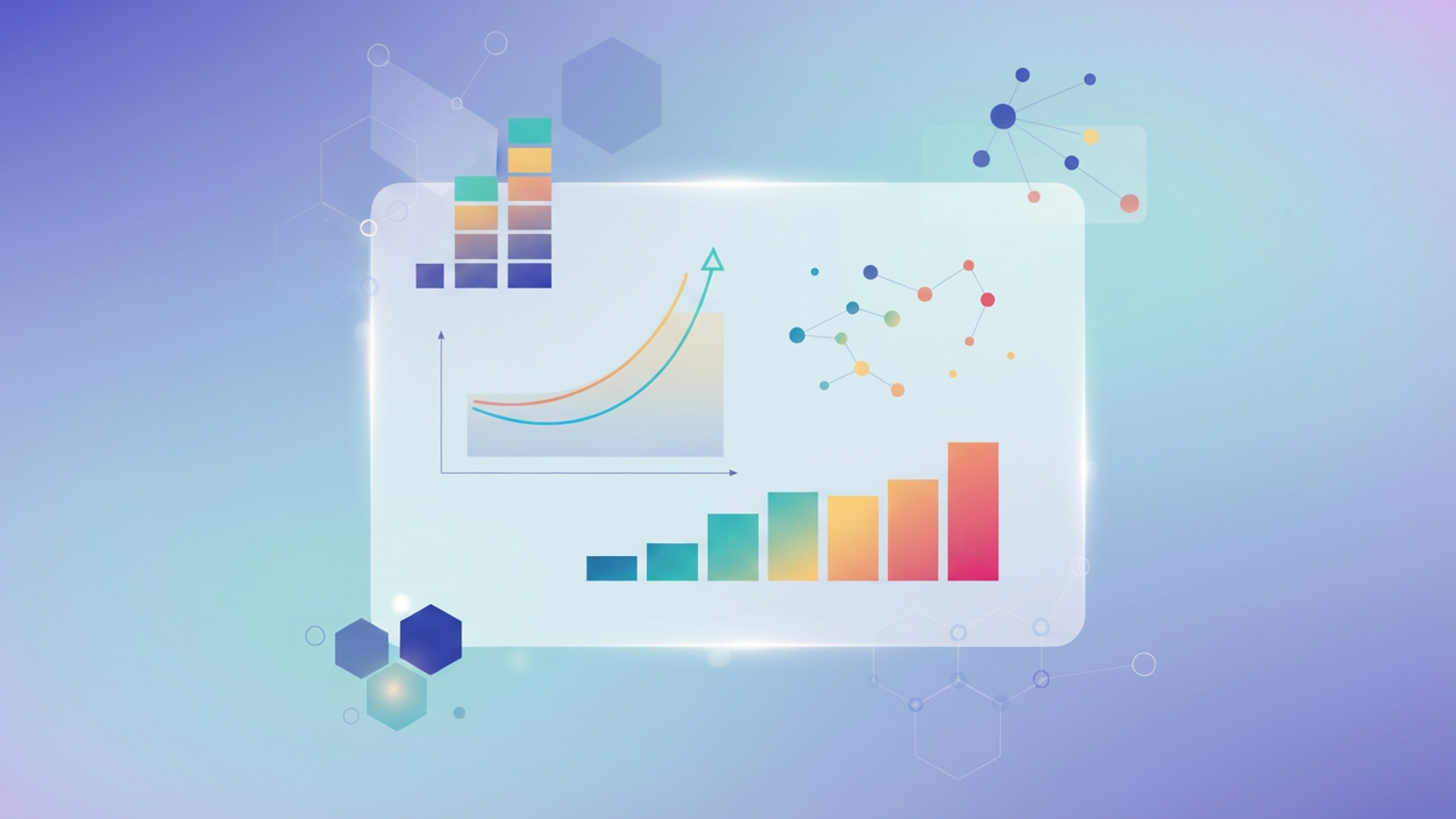 A clean, abstract composition of interconnected geometric shapes with subtle gradients and flowing lines represents structured data analysis and precise crypto visualization for financial insights.