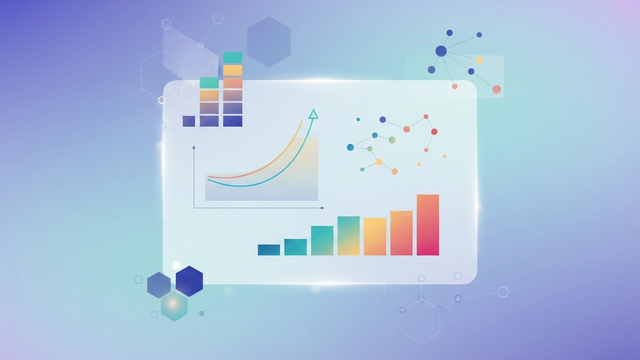 A clean, abstract composition of interconnected geometric shapes with subtle gradients and flowing lines represents structured data analysis and precise crypto visualization for financial insights.
