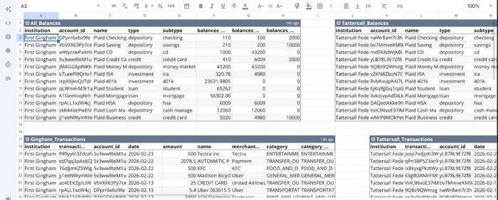 Budget app vs spreadsheet: Importing data in Quadratic