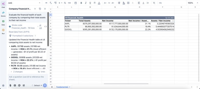 how to scrape stock market data in Quadratic