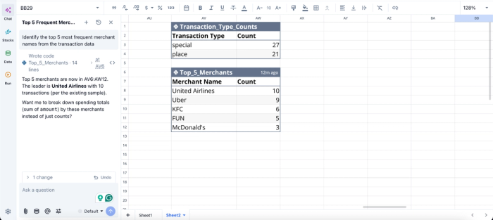 claude spreadsheet analysis