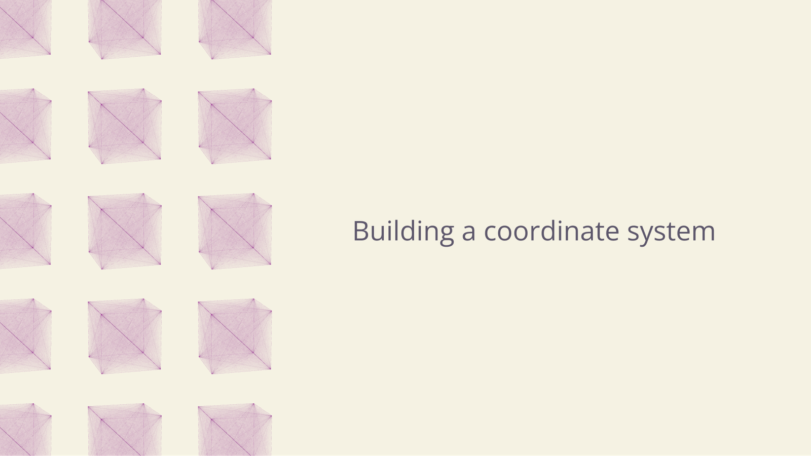 Building a coordinate system for an infinite spreadsheet.
