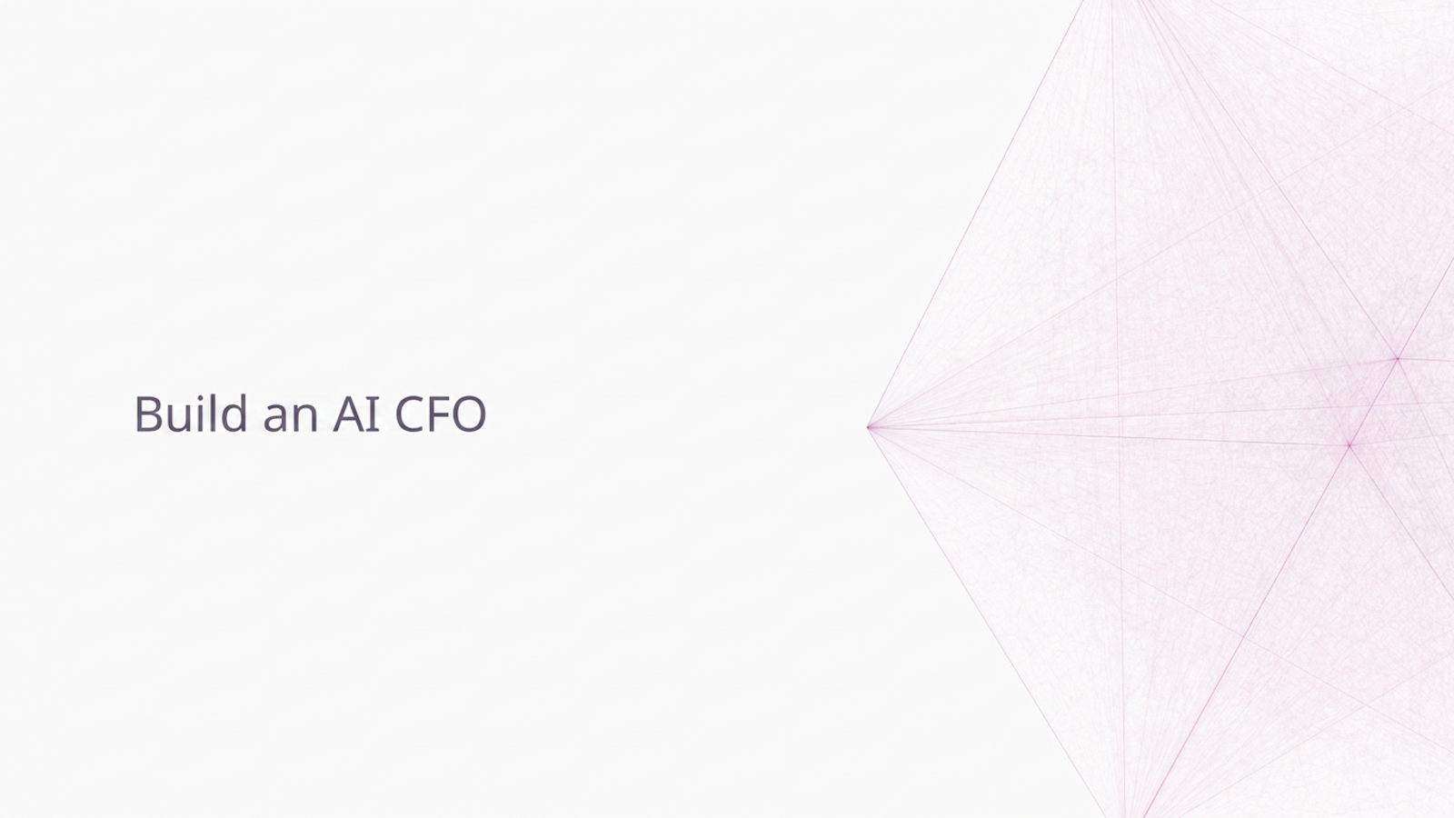 Build an AI CFO.