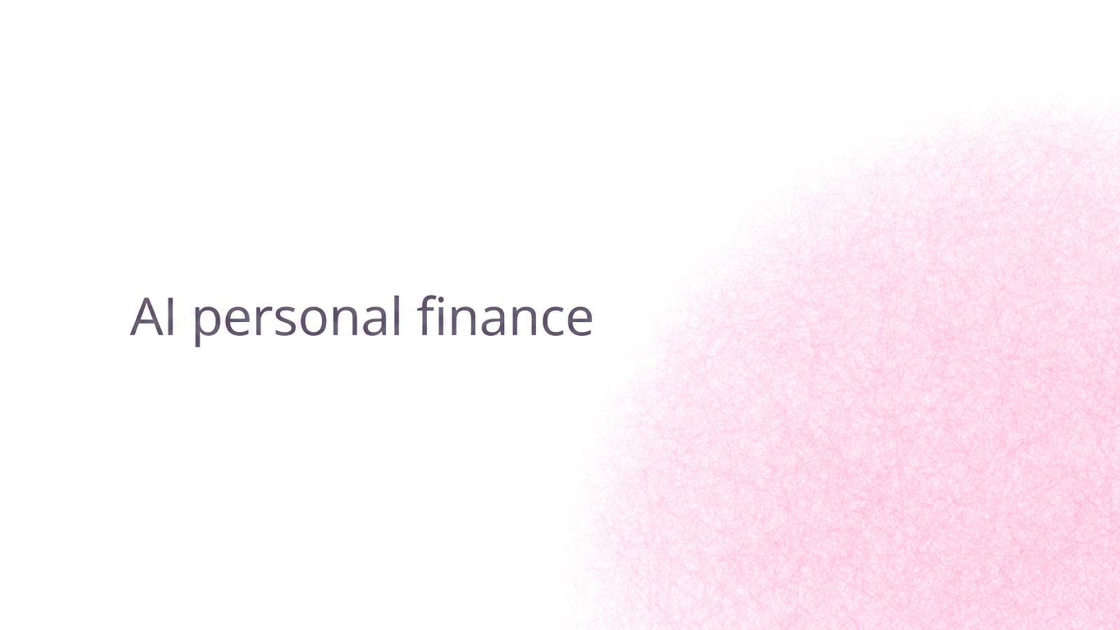 AI personal finance.