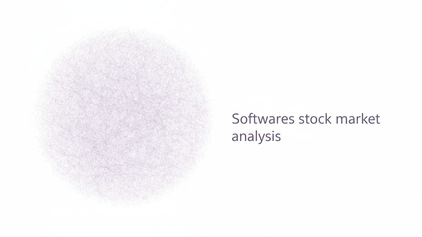 Softwares stock market analysis.