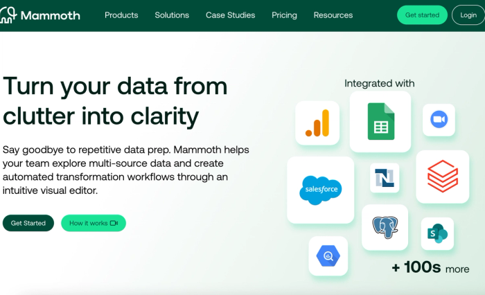 Mammoth data automation tool