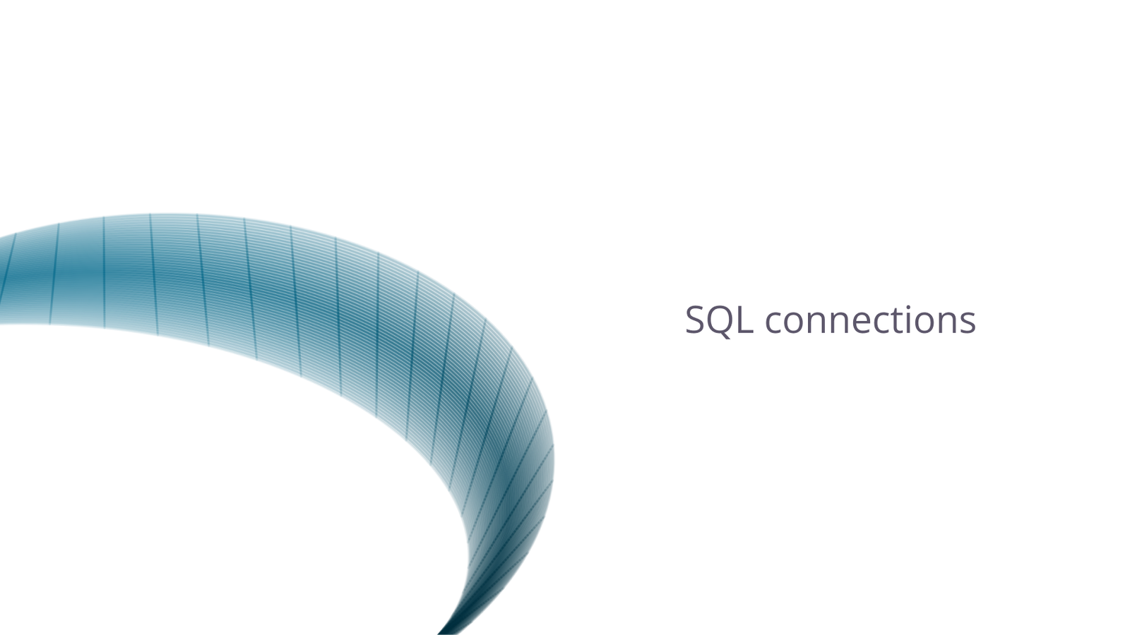 SQL connections with abstract curve.