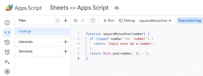 Apps Script: Google spreadsheets programming