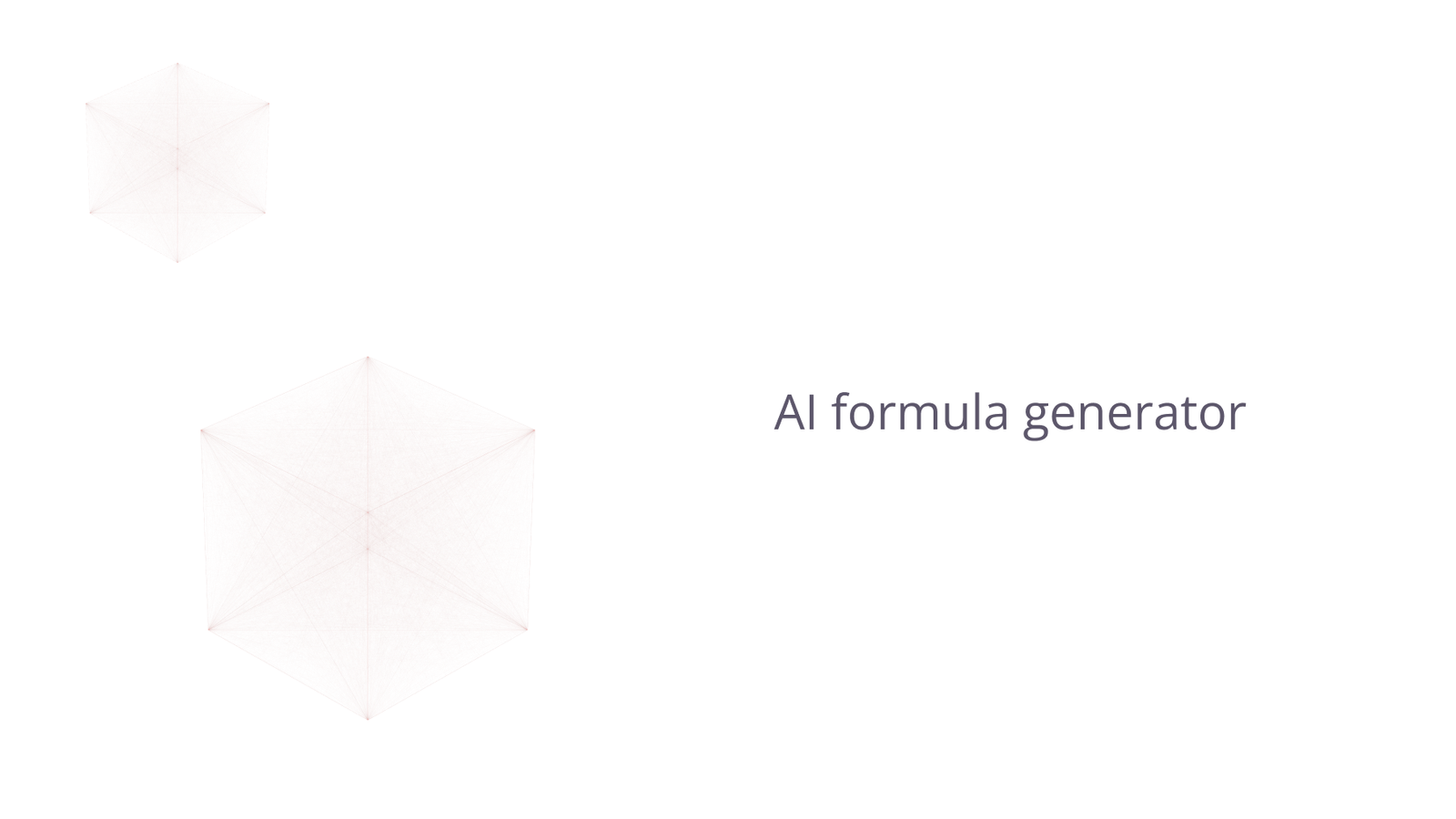 AI formula generator.