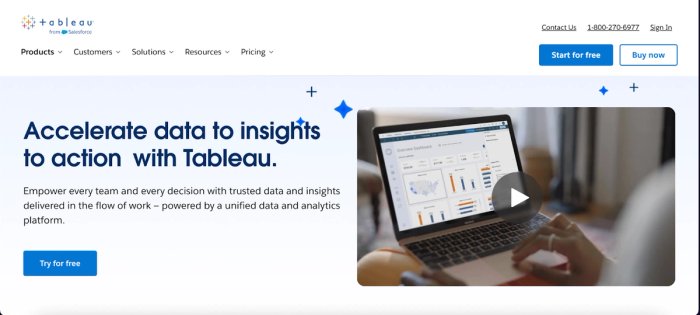 Tableau: top bi software