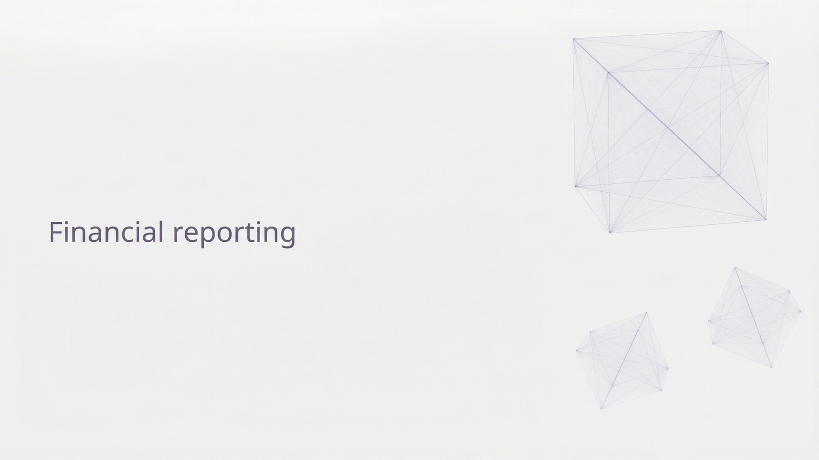 Financial reporting.