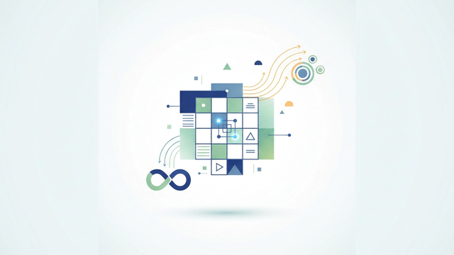 An abstract hero image presents a clean grid of interconnected geometric shapes with soft gradient fills, suggesting structured data and computational logic for detailed annuity valuation.