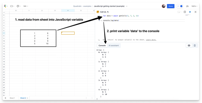 Reference data from the JavaScript spreadsheet.