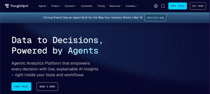 ThoughtSpot: predictive analytics tool