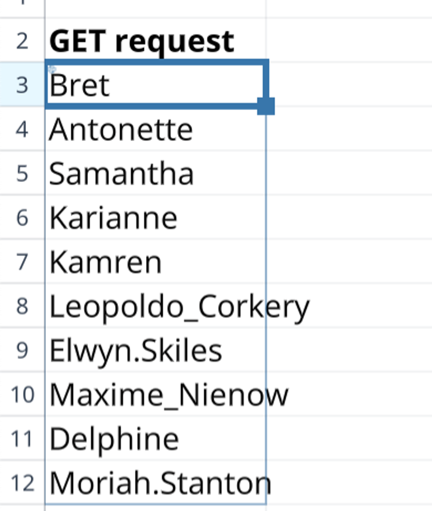 Making API Requests From Your Spreadsheets