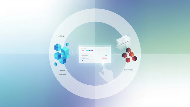 A minimalist abstract hero image with soft gradients and geometric forms subtly illustrates data connections for tracking crypto transactions across complex financial systems.