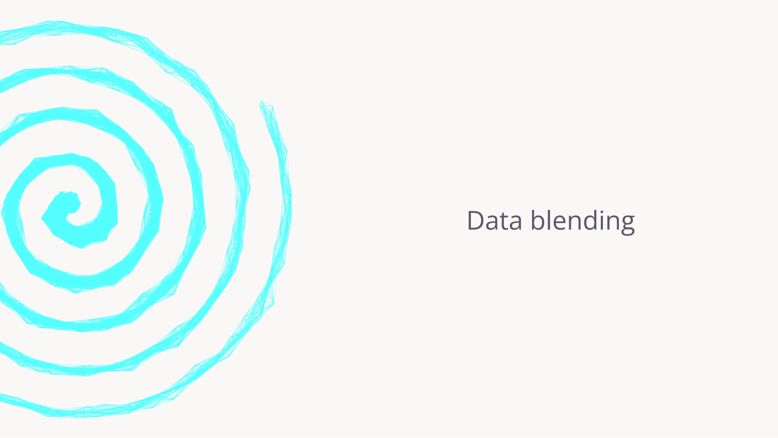 Data blending.