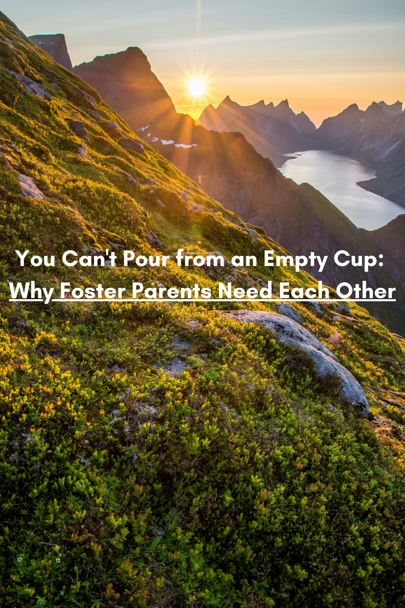 You Can't Pour from an Empty Cup: Why Foster Parents Need Each Other