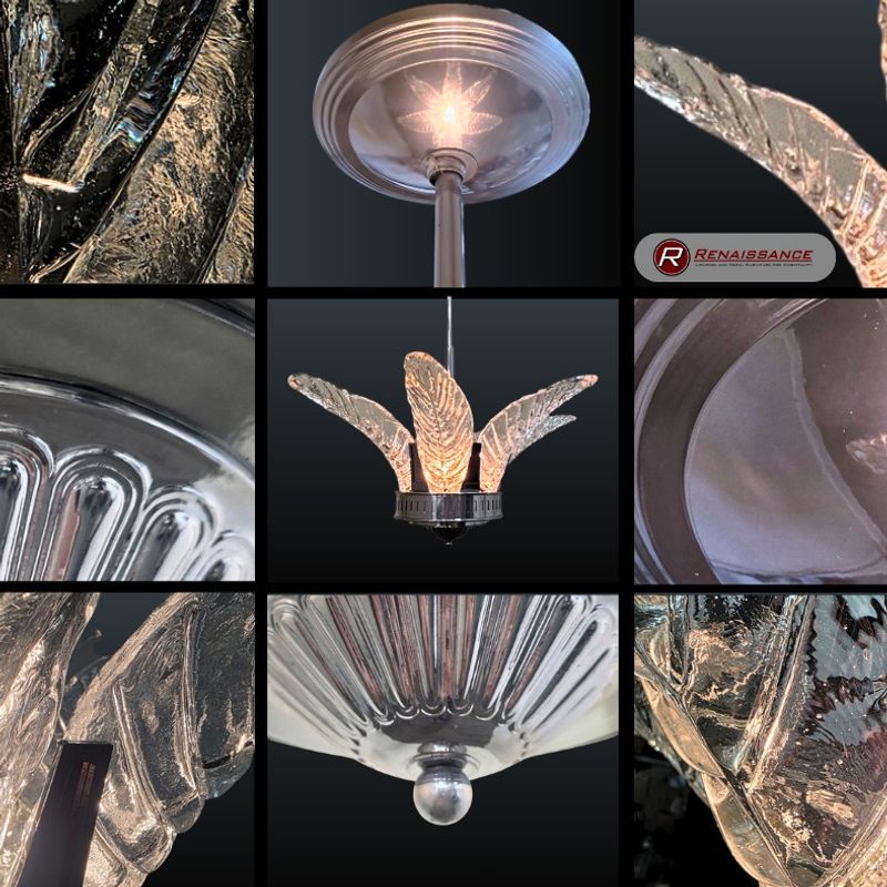Experience the craftsmanship behind our custom lighting.

Each glass leaf in this installation reflects a deep commitment to artistry, precision, and care. D…