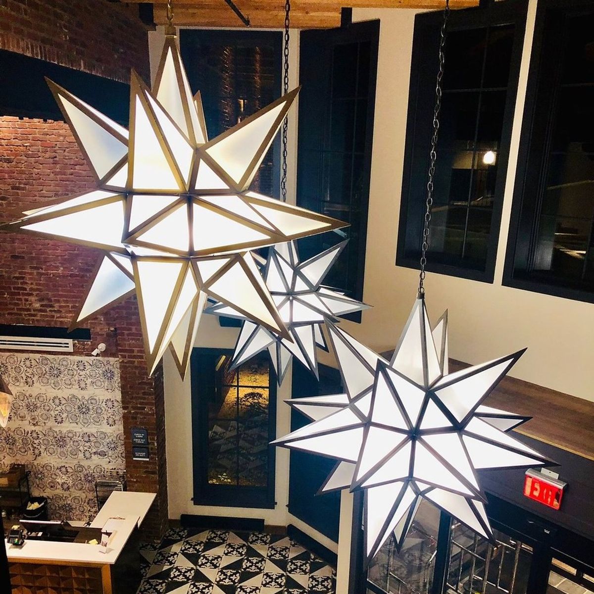 These pendants feature Powder Coat finishes and Frosted Acrylic. Designed and manufactured in our Roanoke, VA facility. Custom design in collaboration with F…