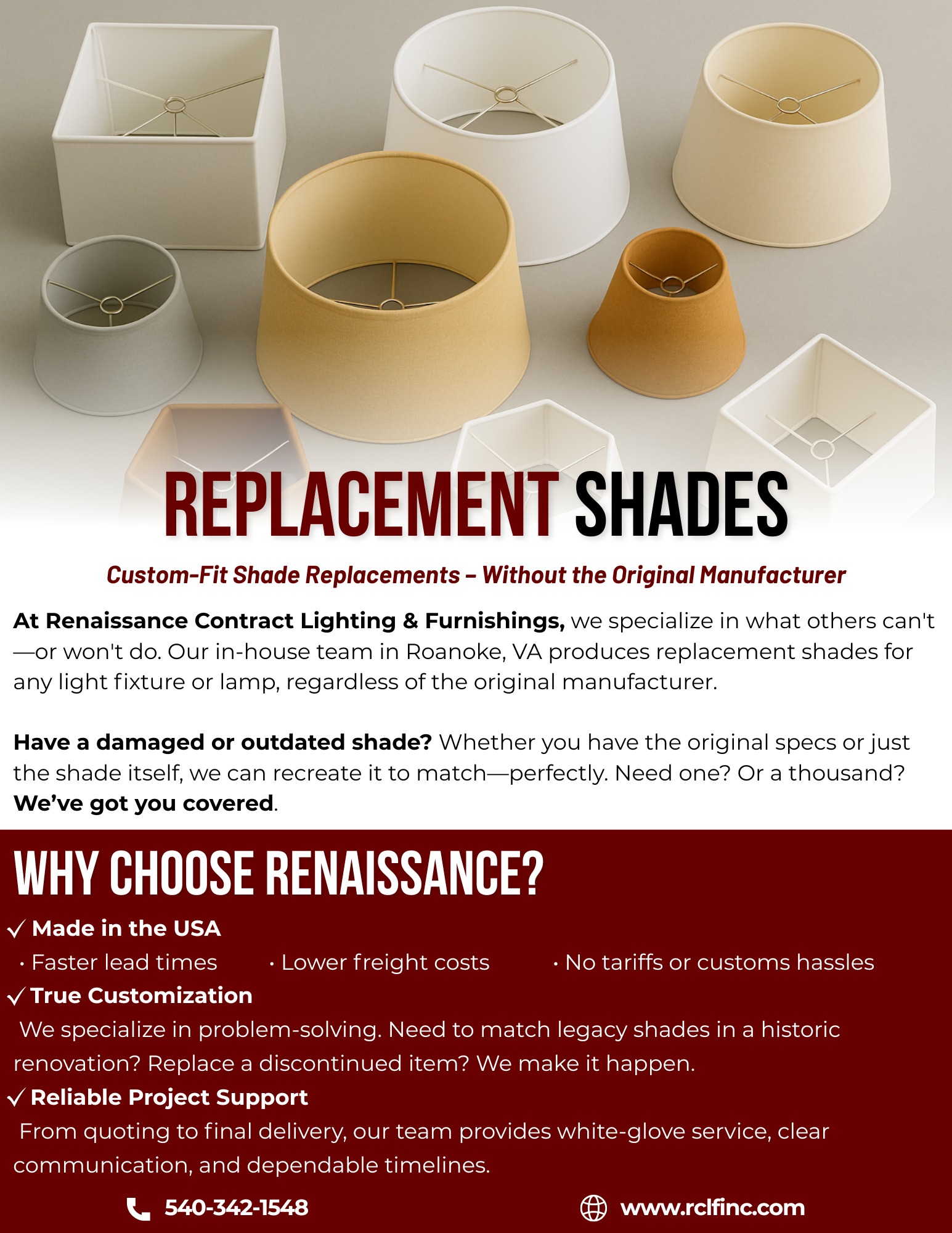 Replacement Shades - Page 1