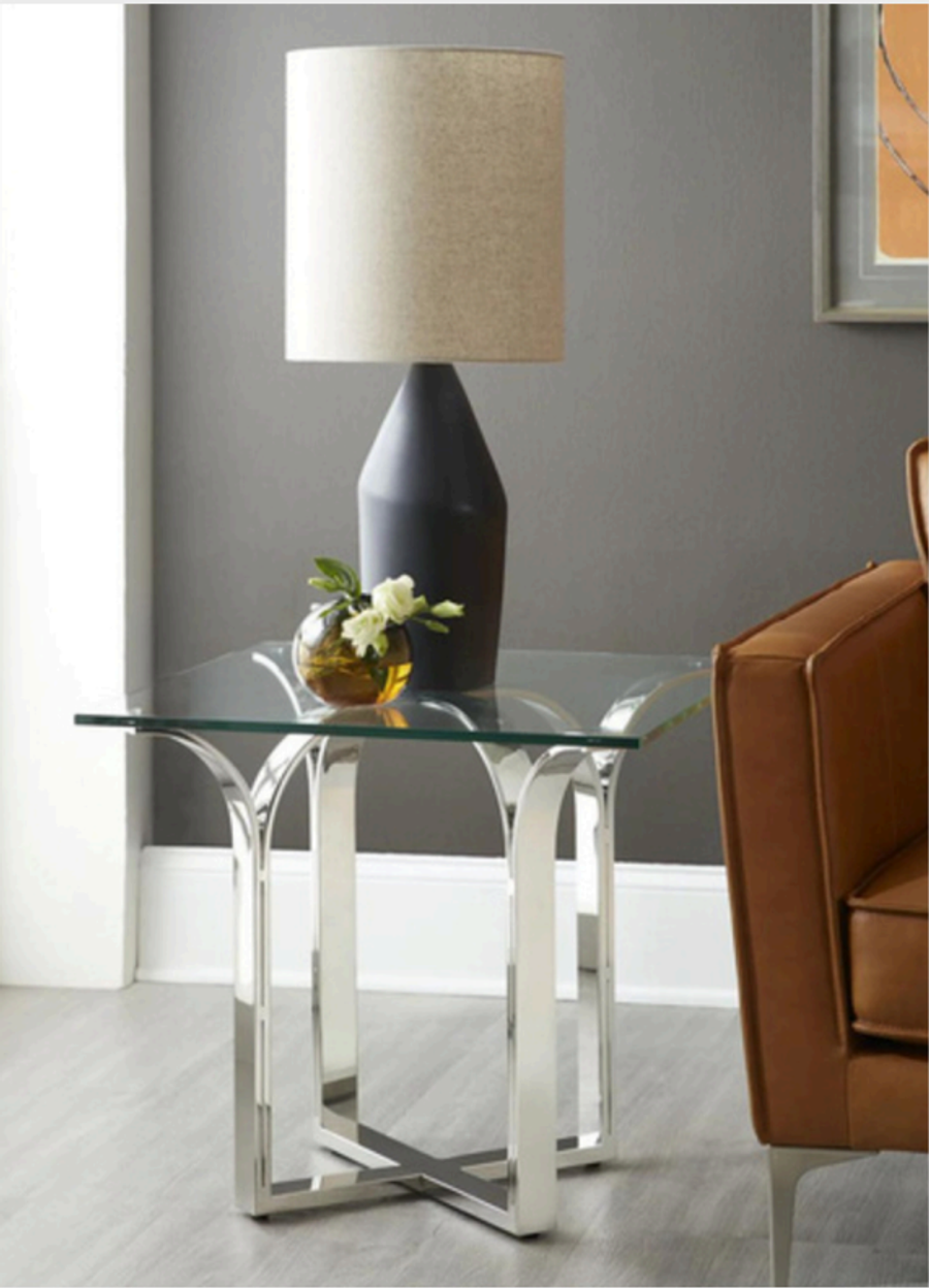 Trellis Sq.lamp Table